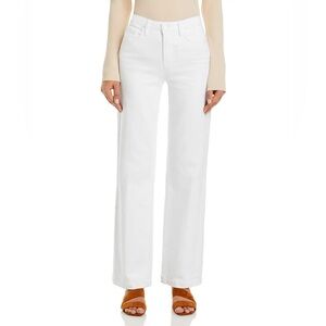 L'AGENCE Women's High Rise White Scottie Straight Leg Jeans New 27